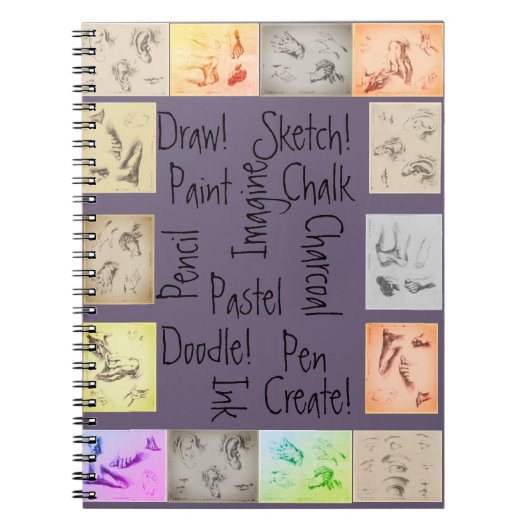 Carnet Dessins antiques et mots d'art inspirants (Devant)