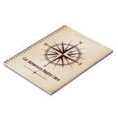 Carnet Destination Coordinates Compass | Travel Wedding (Côté gauche)