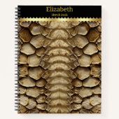 Carnet Détail du motif de peau de serpent (Devant)