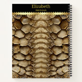 Carnet Détail du motif de peau de serpent (Dos)