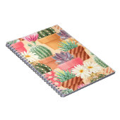 Carnet Détaillé succulent, cactus motif sans soudure. (Côté Droit)