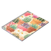 Carnet Détaillé succulent, cactus motif sans soudure. (Côté gauche)