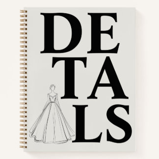 Carnet "DETAILS" Typography | Modern & Confident Wedding