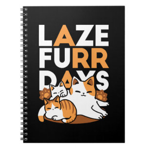 Carnet Détendez-vous Art Chat - 'Laze Furr Days' pour les