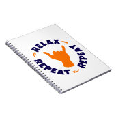 Carnet Détendez-vous. Recommencer. Recommencer. (Côté Droit)