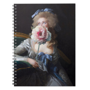 Carnet Détruire avec la pivoine rose