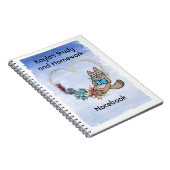 Carnet d'étude et de travail à domicile, avec chat (Côté Droit)