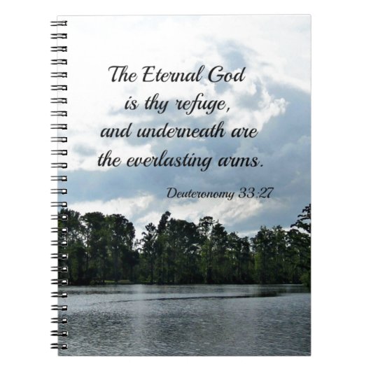 Carnet Deut. 33:27 L'Éternel Dieu est ton refuge (Devant)