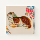 Carnet deux adorables chatons imprimés (Dos)