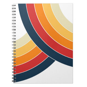 Carnet Deux arches colorées de style rétro