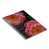 Carnet Deux Belles Peonies Roses (Côté Droit)
