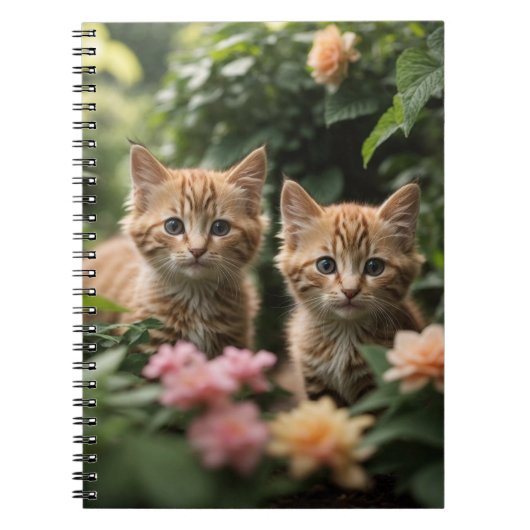 Carnet Deux Chatons À Gingembre À La Découverte D'Un Jard (Devant)