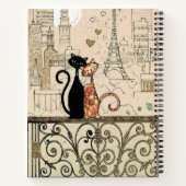 Carnet Deux chats amoureux (Dos)