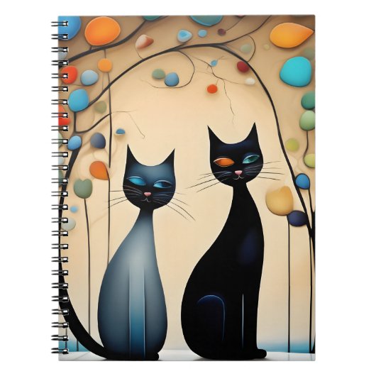 Carnet Deux chats charmants (Devant)