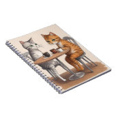 Carnet Deux chats mignons (Côté Droit)