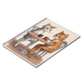 Carnet Deux chats mignons (Côté gauche)