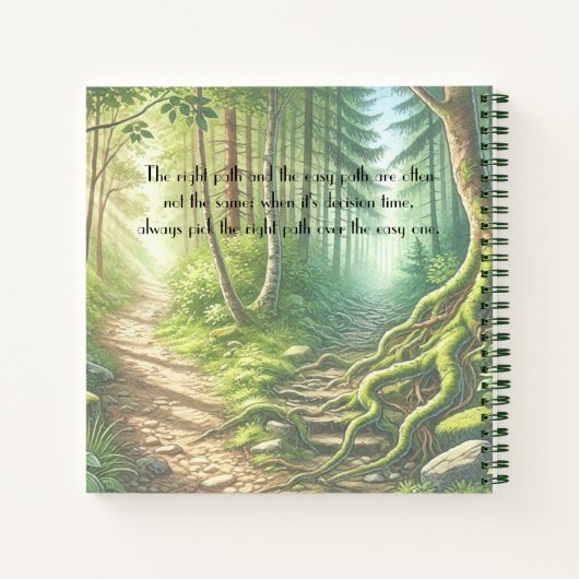 Carnet Deux chemins et devis (Dos)