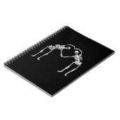 Carnet Deux Coeurs de squelette Mains Classique (Côté gauche)