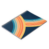 Carnet Deux couleurs rétro style arc-en-ciel (Côté gauche)
