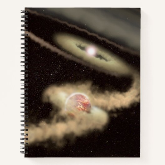Carnet Deux Exoplanètes Géantes De Gaz Orbitant Une Jeune (Devant)
