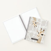 Carnet Deux Giraffes Motif beige (Intérieur)