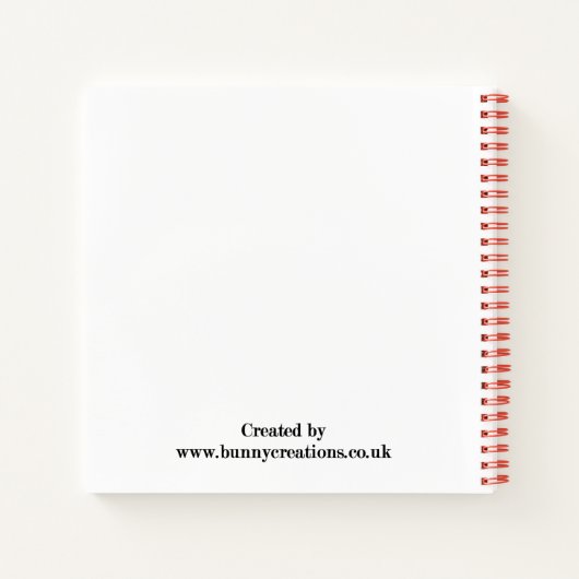 Carnet Deux lapins de lapin de lapin de petite lop (Dos)