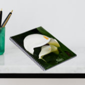 Carnet Deux Lys Calla Blanche Floral