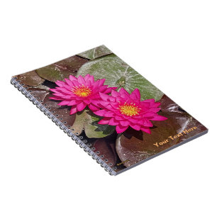 Carnet Deux Lys D'Eau Rose