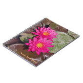 Carnet Deux Lys D'Eau Rose (Côté gauche)