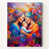 Carnet Deux mamans avec leur bébé (Dos)