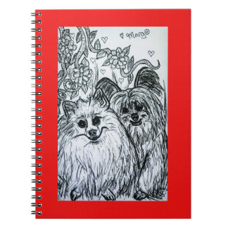 Carnet Deux mignonnes chiots, c'est-à-dire deux produits