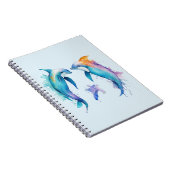 Carnet Deux mignons dauphins (Côté Droit)