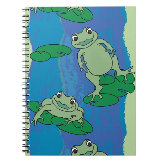 Carnet Deux Motifs de grenouilles (Devant)