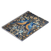 Carnet Deux Oiseaux Bleus Élégants William Morris Inspiré (Côté gauche)