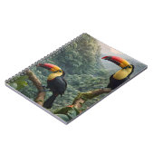Carnet Deux Oiseaux Toucans Tropicaux, (Côté gauche)