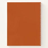 Carnet Deux Photos Citrouille Orange Simple Recettes Fami (Dos)