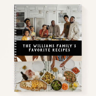 Carnet Deux photos de recettes familiales simples