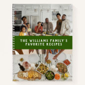 Carnet Deux Photos Green Simple Family Recettes (Devant)