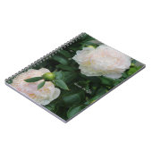 Carnet Deux pivoines blanches (Côté gauche)