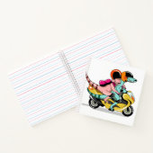 Carnet Deux Rapporteurs De Dessins De Cartoon Montent Sur (Intérieur)