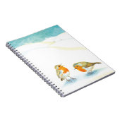 Carnet Deux seins rouges Robin en hiver (Côté Droit)