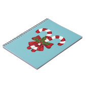 Carnet Deux Sucres de canne Festifs Rouge Et Blanc En Ble (Côté gauche)