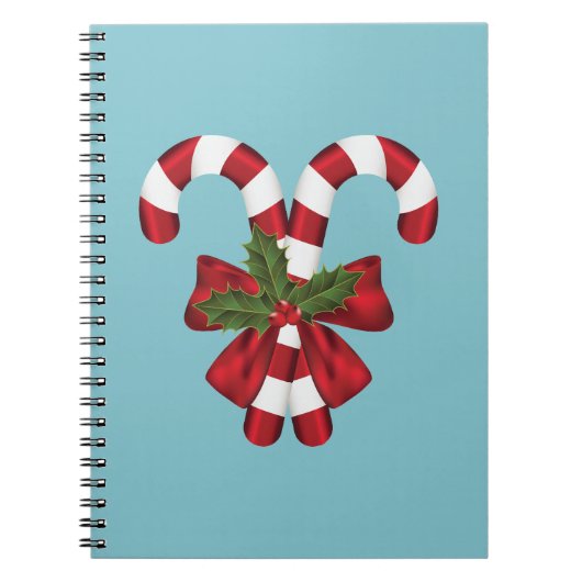 Carnet Deux Sucres de canne Festifs Rouge Et Blanc En Ble (Devant)