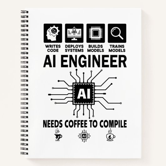 Carnet Développeur Programmeur Codeur Ingénieur en Intell (Devant)