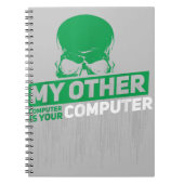 Carnet Développeur Sysadmin Engineer Hacker Code d'admini (Devant)