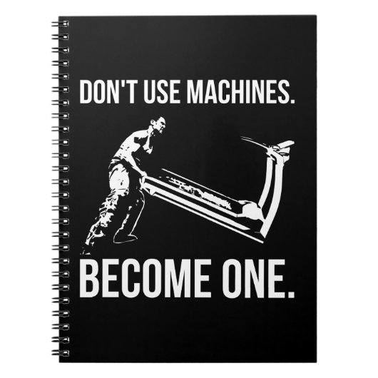 Carnet Devenez Une Machine - Dessin, Homme Forte, Tapis (Devant)
