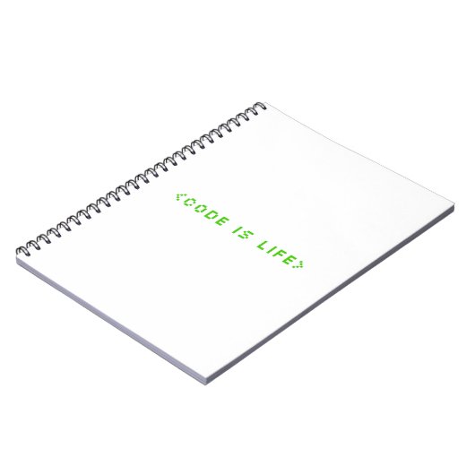 Carnet Déverrouiller votre potentiel avec le code est vie (Côté gauche)