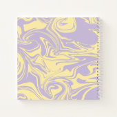 Carnet Déversement - Jaune pastel et violet (Dos)