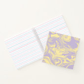 Carnet Déversement - Jaune pastel et violet (Intérieur)