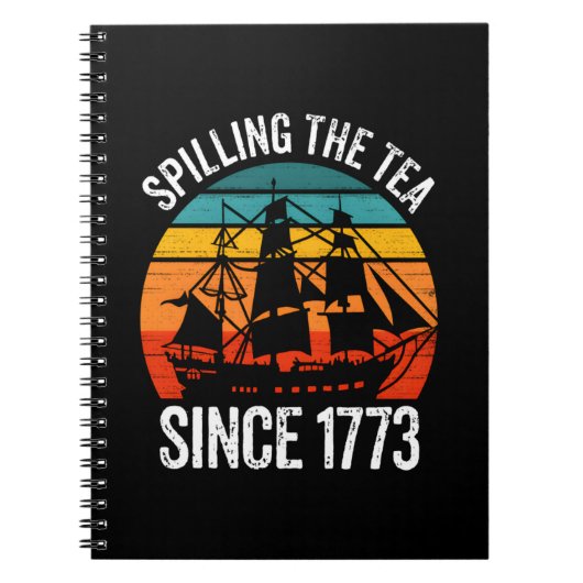 Carnet Déverser Le Thé Depuis 1773 (Devant)